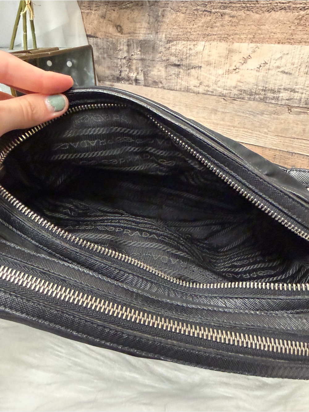 Prada Black Nylon Tessuto Shoulder Bag OS - Picture 6 of 9